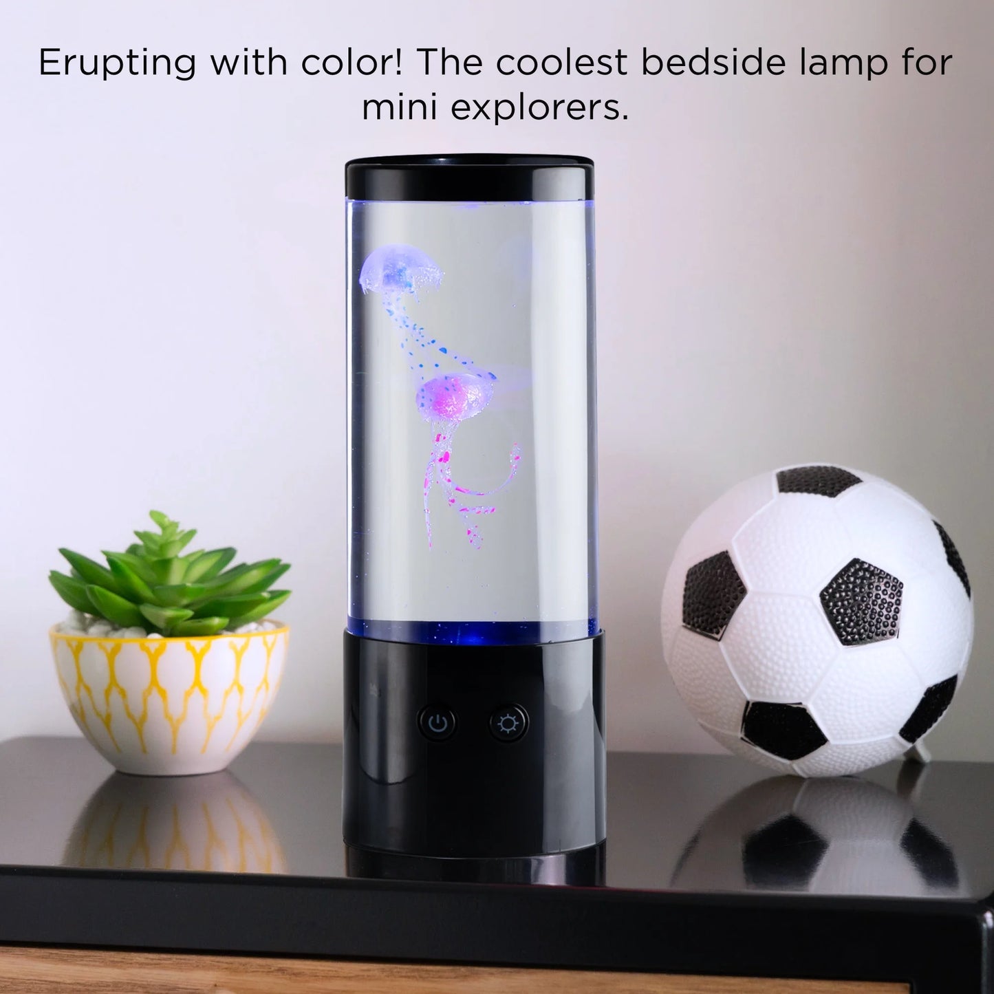 Jellyfish Lamp Motion & Multicolor Leds - Easy Mode Switching, USB Powered - 9"