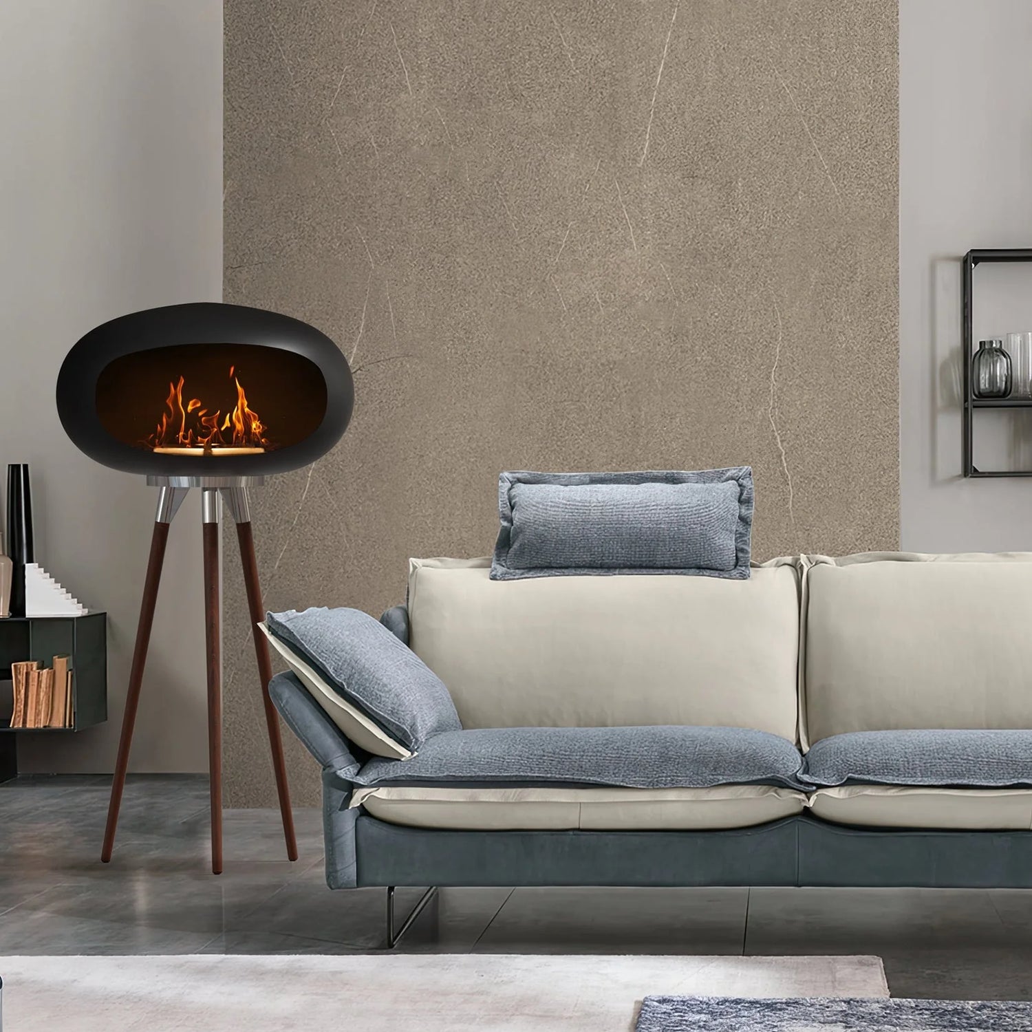 Tripod Indoor + Outdoor Ethanol Fireplace